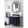 James Martin Vanities Brittany 30in Single Vanity, Victory Blue w/ 3 CM Ethereal Noctis Quartz Top 650-V30-VBL-3ENC